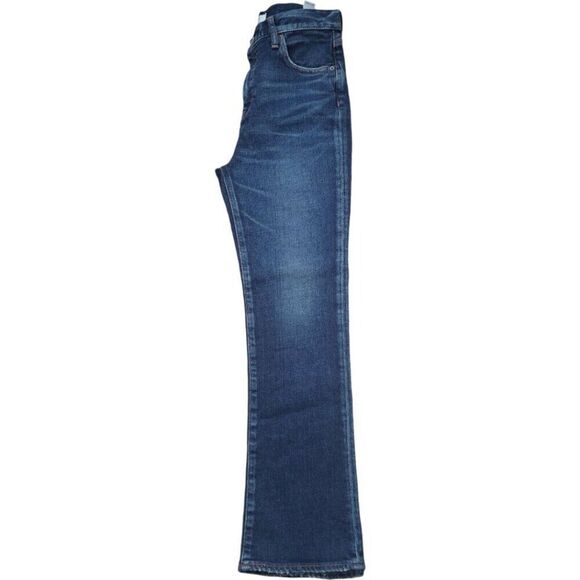 Moussy Japan Women's Straight Leg Howa Factory Distress High Waist Denim Blue 25 - Picture 4 of 8